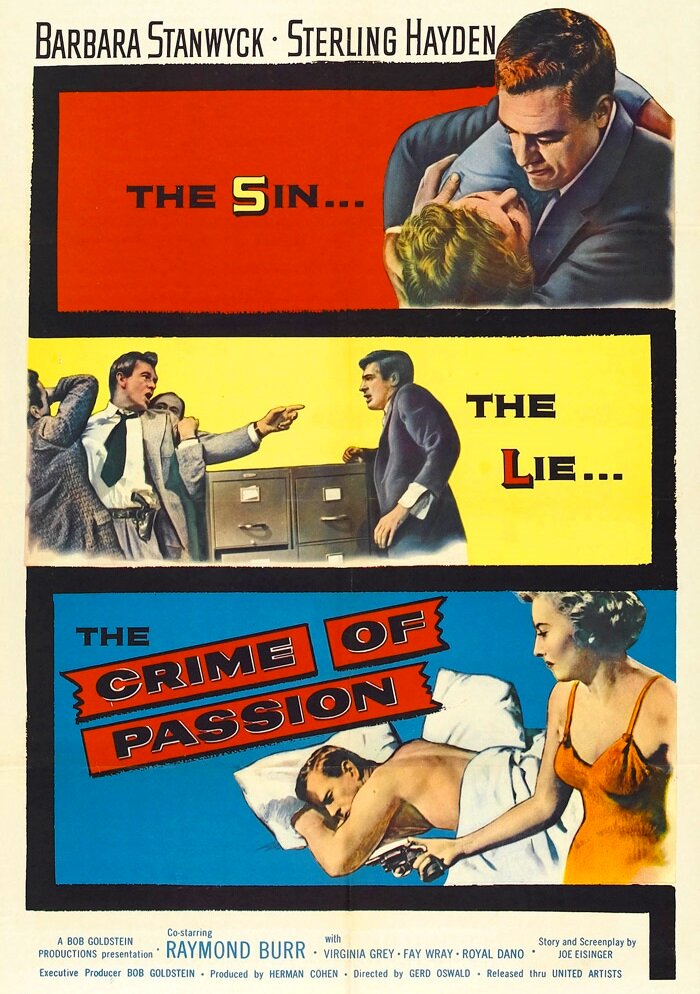 Преступление страсти (1957) постер