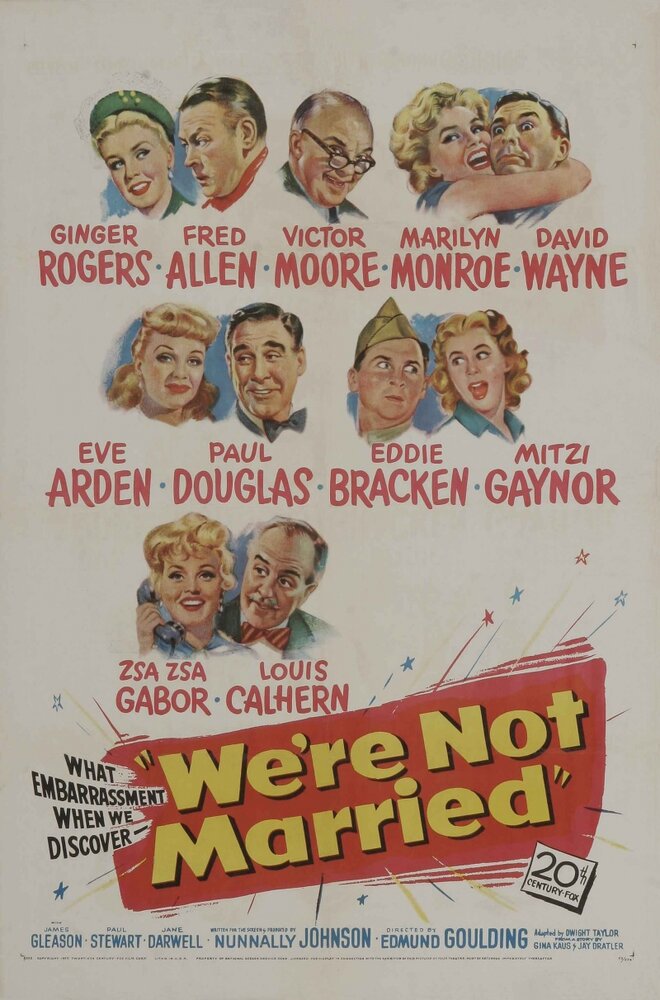 Мы не женаты (1952) постер