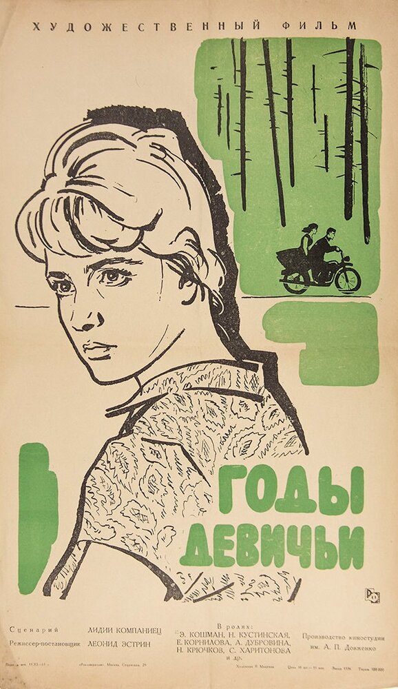 Годы девичьи (1961) постер