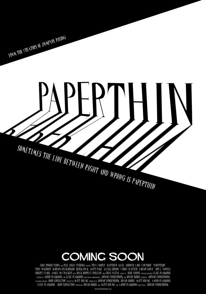 Paperthin (2012) постер
