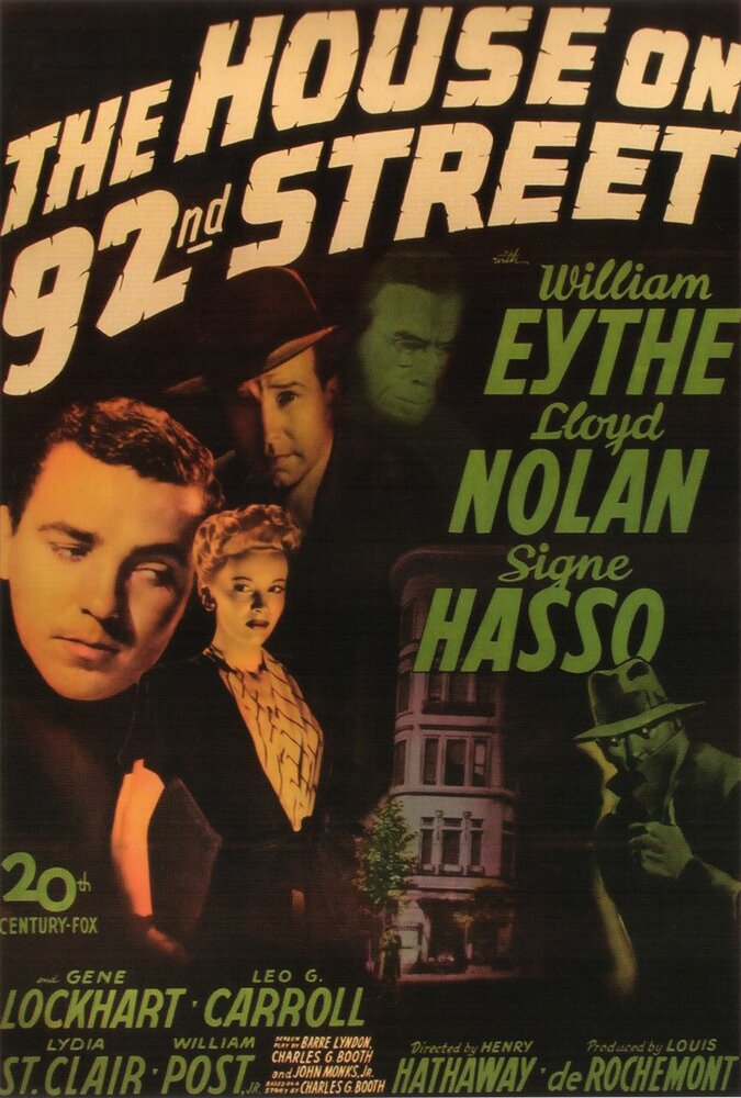 Дом на 92-ой улице (1945) постер