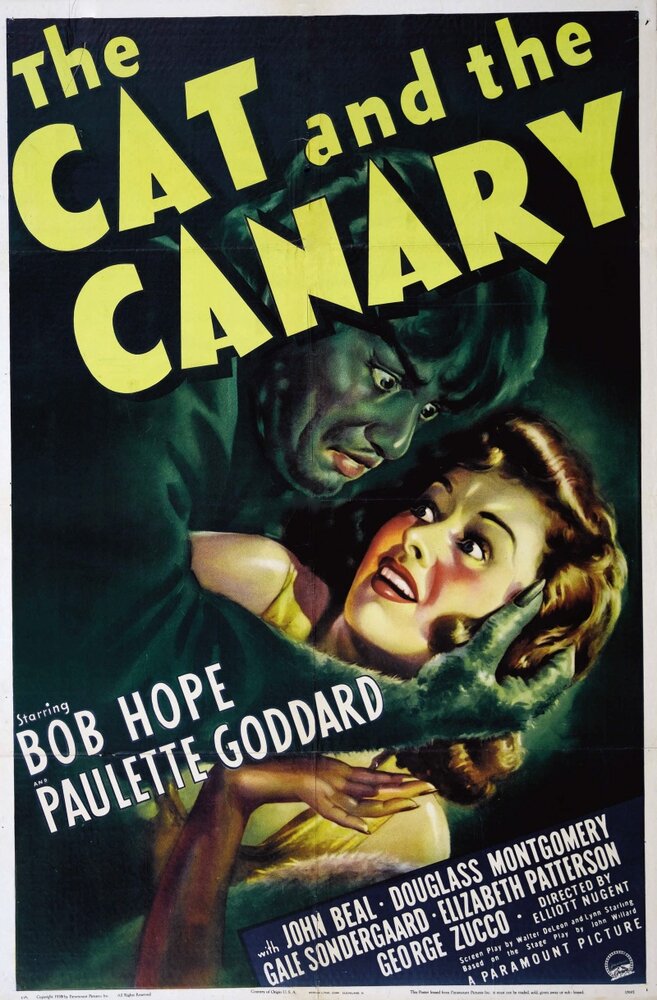 Кот и канарейка (1939) постер
