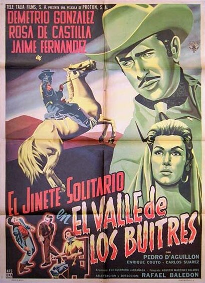 El jinete solitario en el valle de los buitres (1958) постер